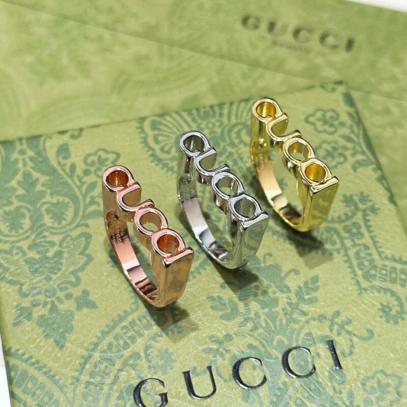 ❗️新品❗️ ☀原单货☀新款Gucci古驰光面字母戒指 ☀