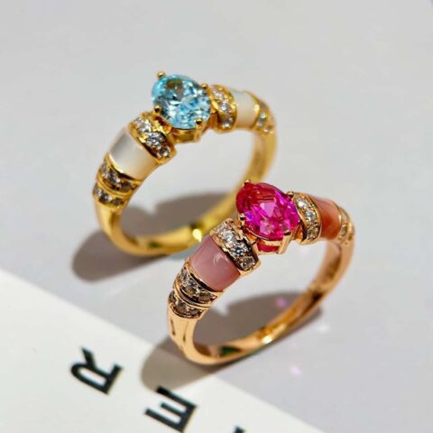 ❗️新款❗️☀Tiffany&Co.蒂芙尼彩宝系列钻石戒指 ☀️