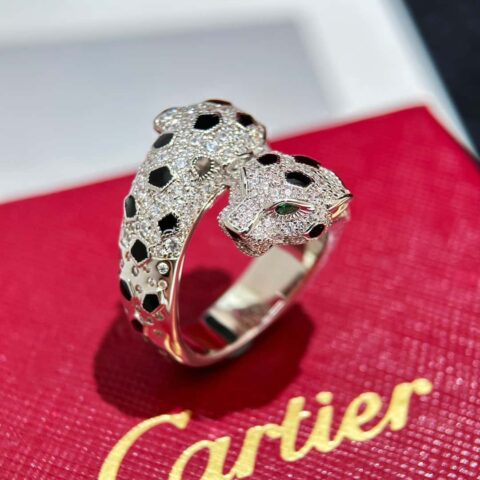 ❗️CNC版本❗️ ☀️卡地亚Cartier双豹子戒指 ☀️美码678